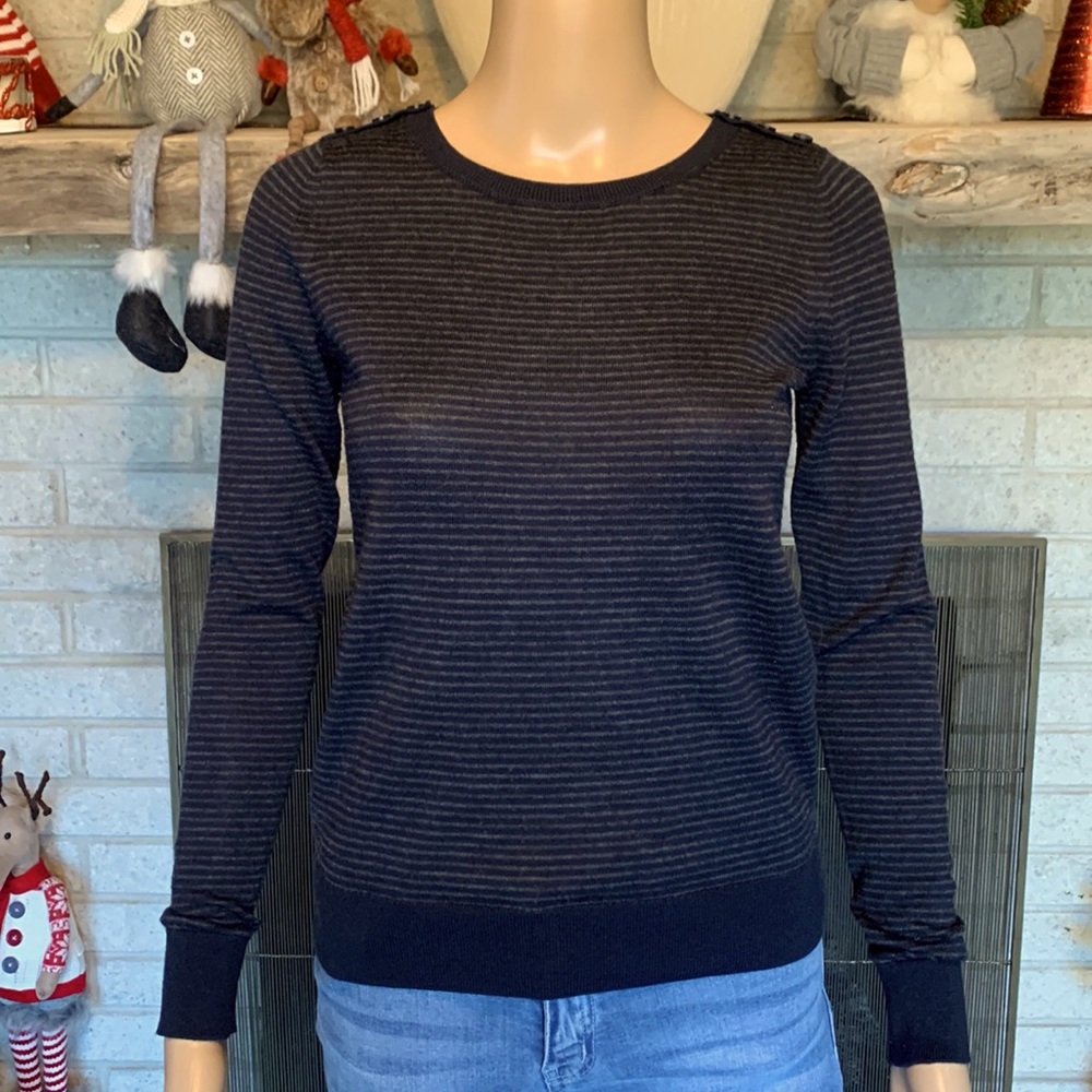 Loft Striped Sweater XS